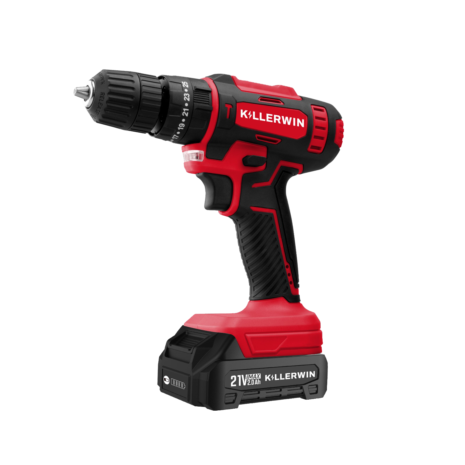 Taladro inalámbrico 21V 10mm — Kit básico