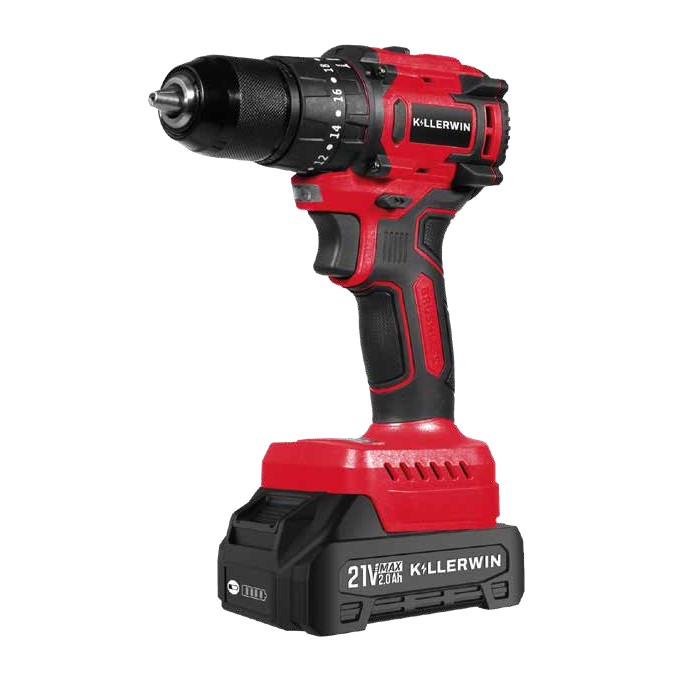 Taladro inalámbrico brushless 21V 13mm (45Nm) — Kit con accesorios y maletín