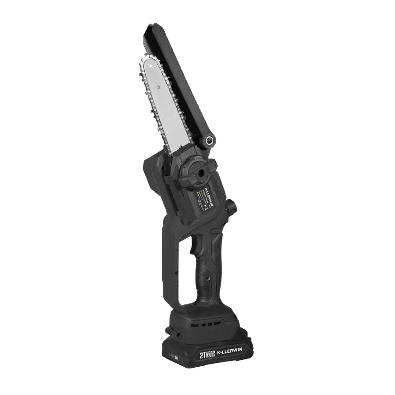 Motosierra inalámbrica brushless 21V 6" — Kit completo